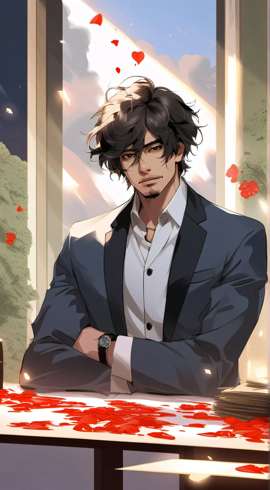 ai character: leo background