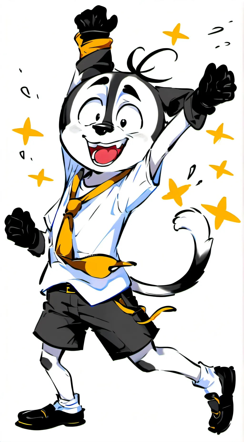 ai character: Doggos Funs Schoo¡ background