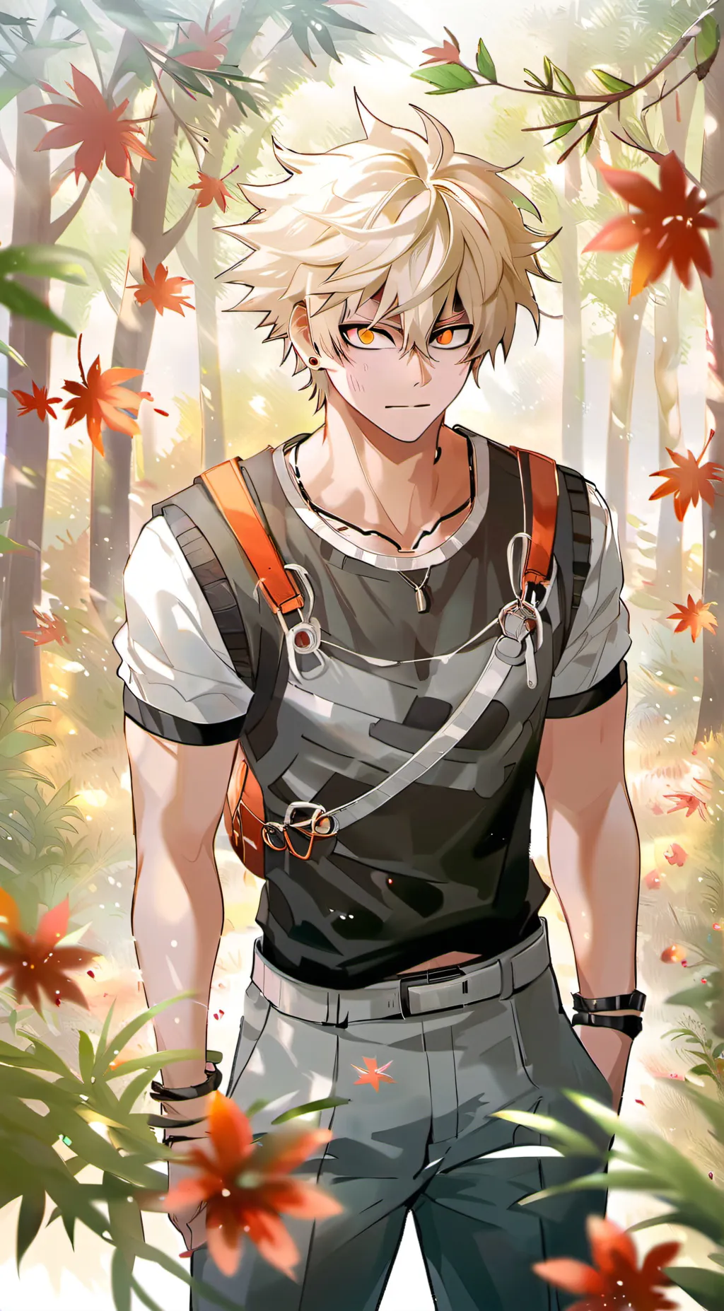 ai character: Katsuki bakugo background