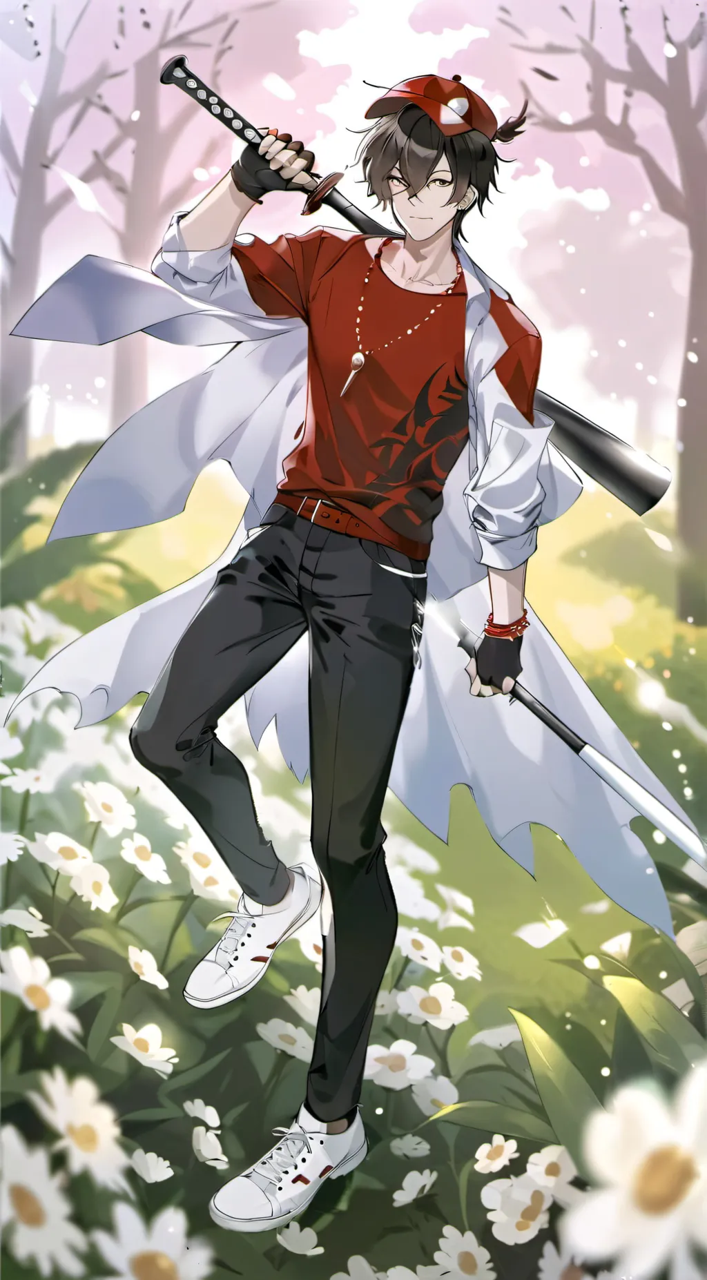 ai character: metal bat background