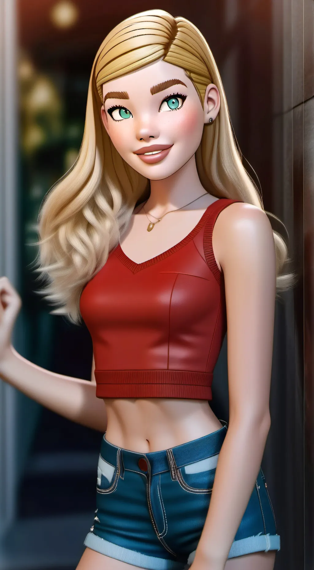 ai character: Heather  background