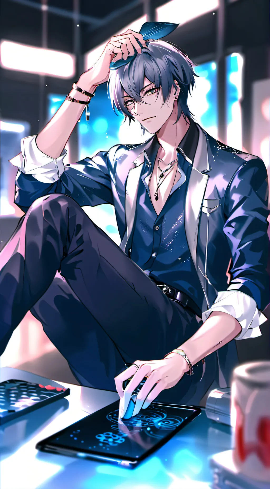 ai character: Damian background