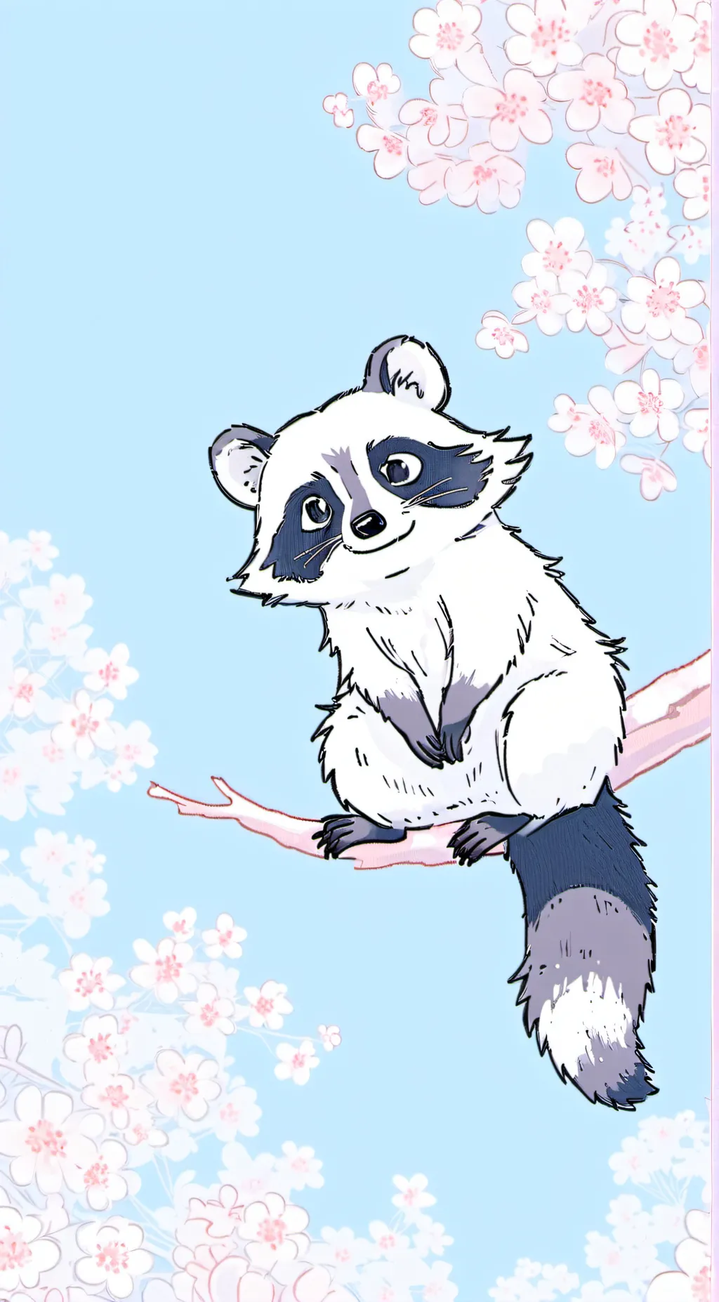 ai character: Raccoon background