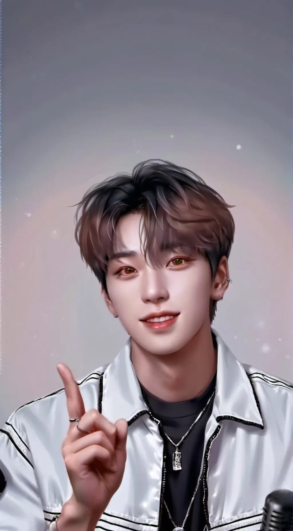 ai character: ENHYPEN  background