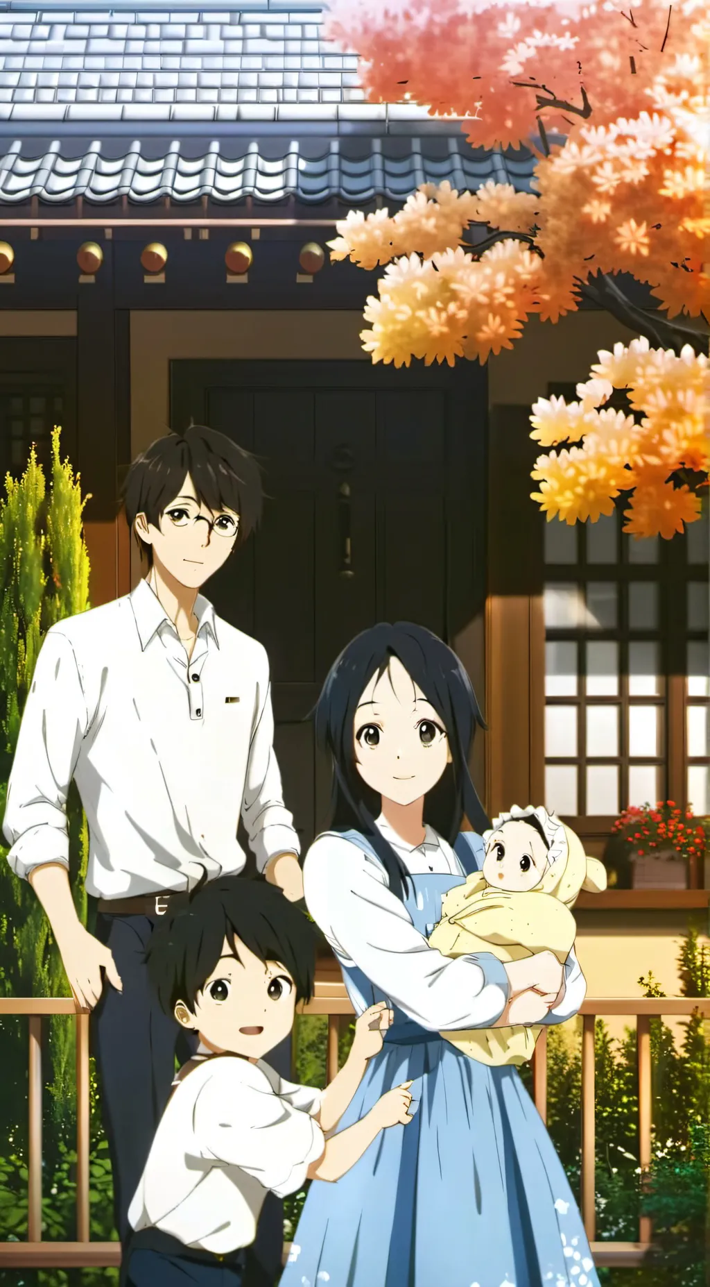 ai character: The family of joy background