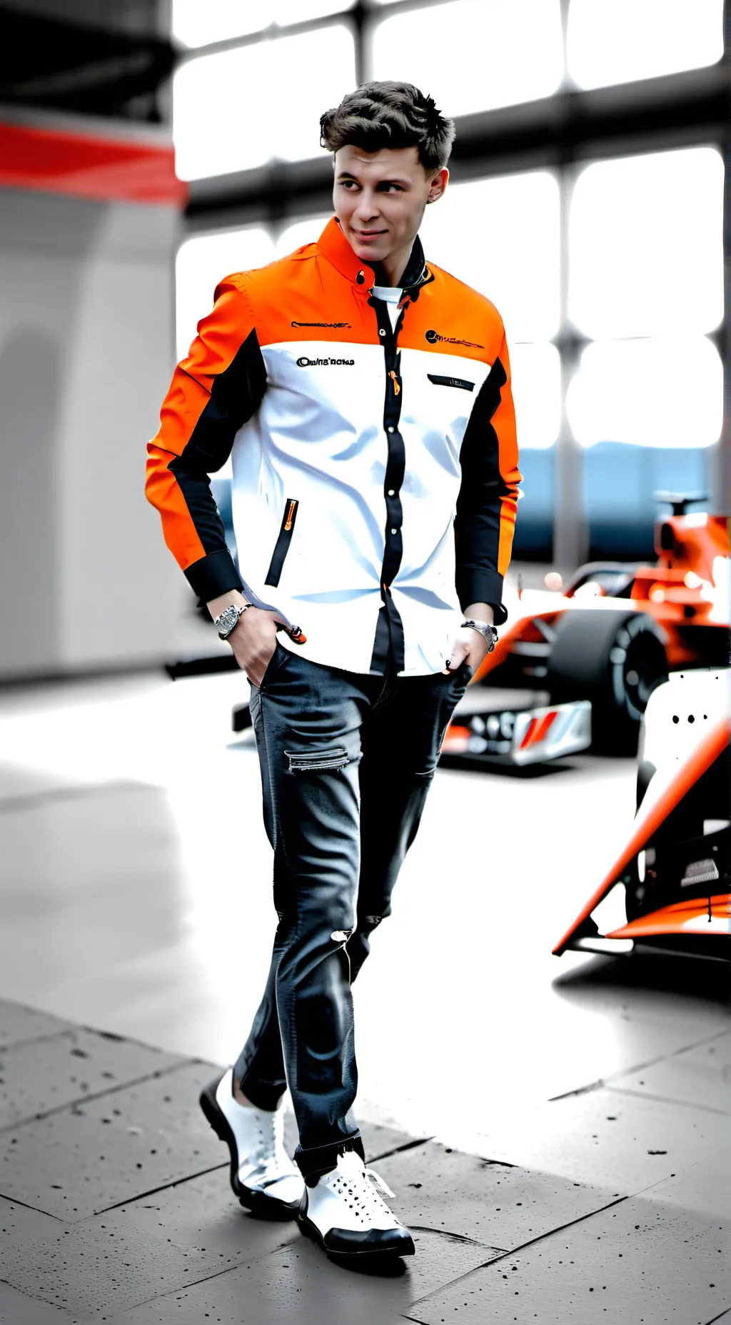 ai character: lando norris background