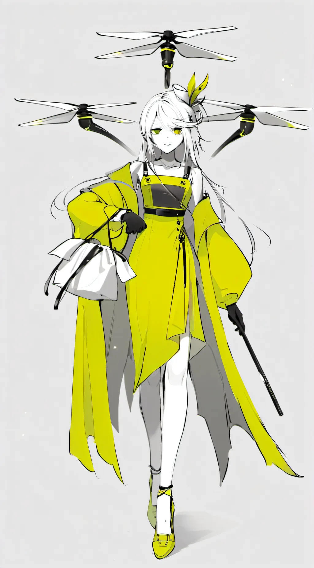 ai character: murder drones uzi background