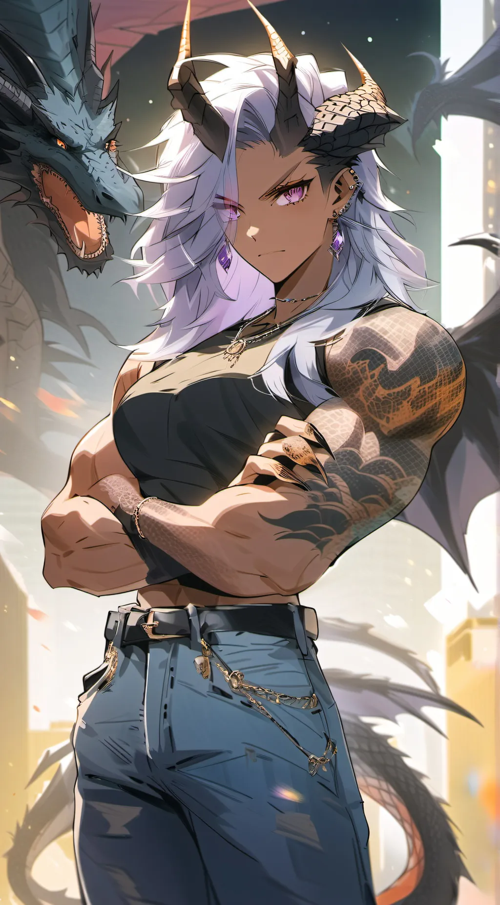 ai character: Chroma background