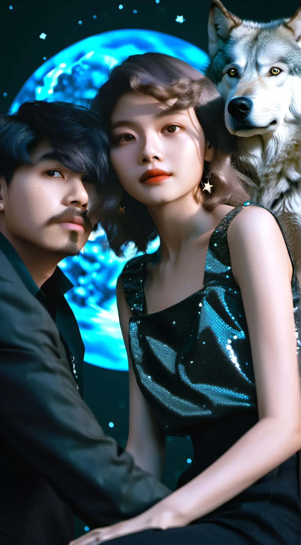 ai character: The alpha wolf background