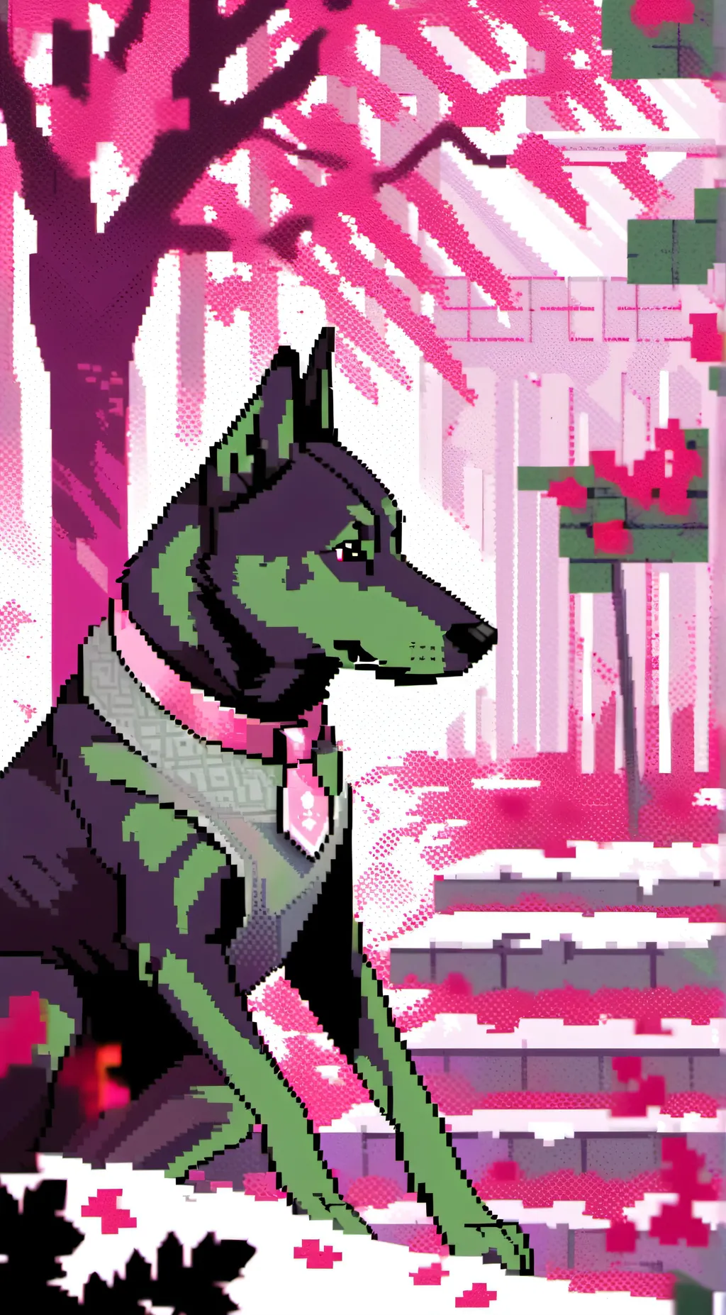 ai character: doggo 11 background