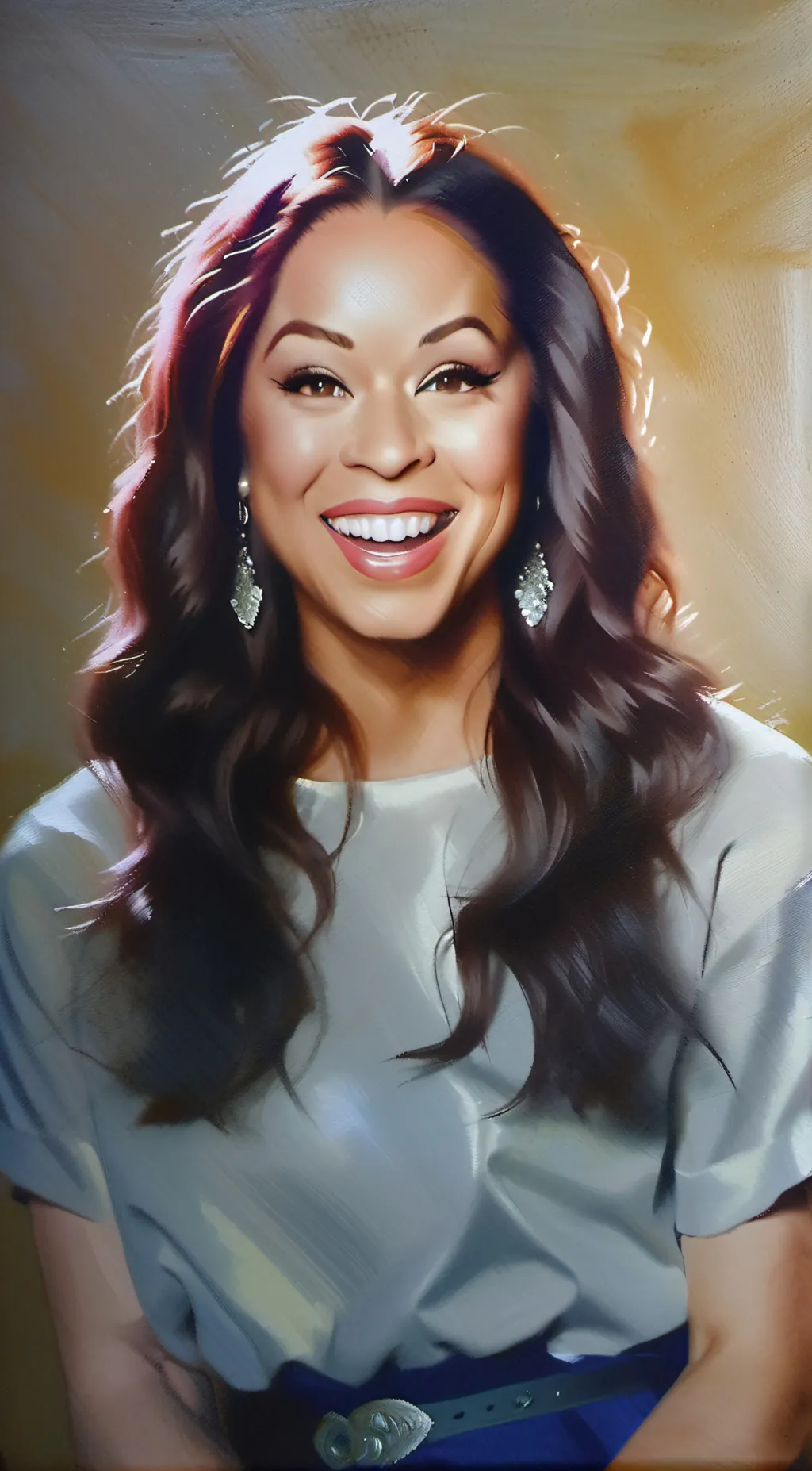 ai character: Raven Symone  background