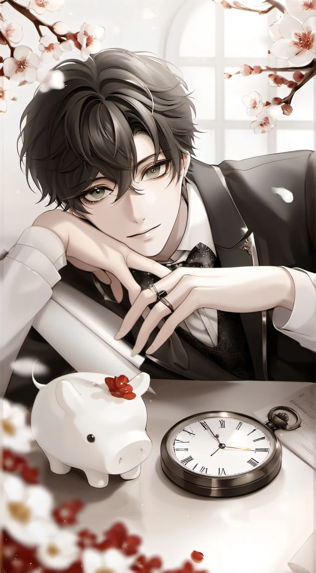 ai character: Derek James  jacob background