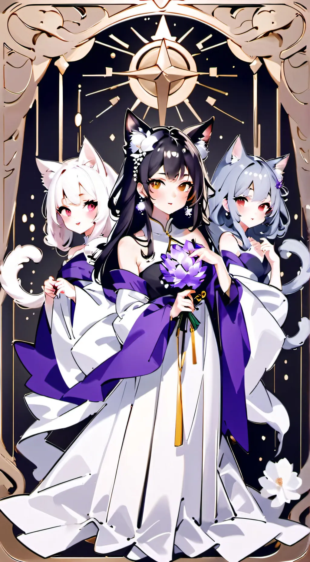 ai character: luna, lily & lori background