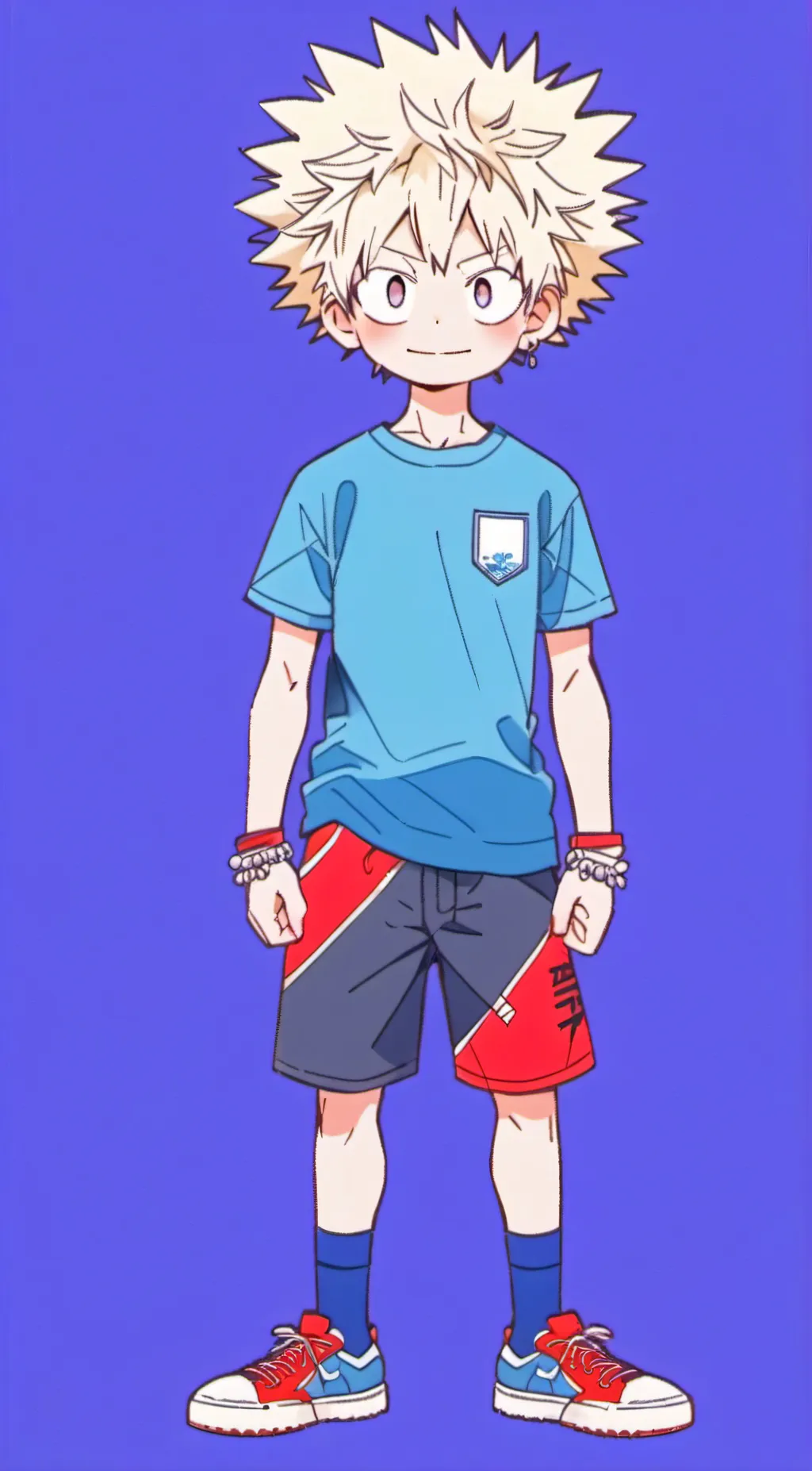 ai character: Young Bakugou background
