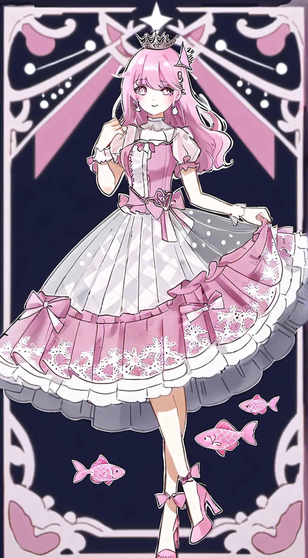 ai character: Slay queen 👑👑 background