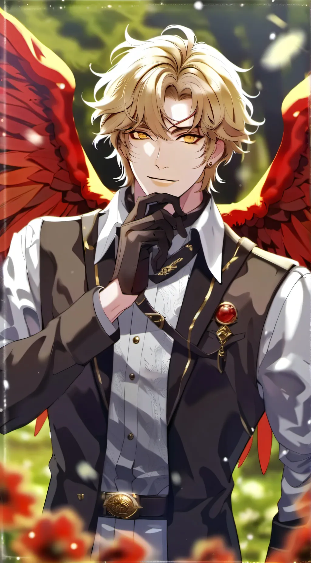 ai character: Keigo Takami/Hawks background
