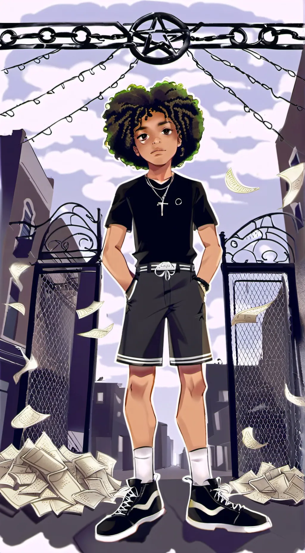 ai character: Notti Osama  background