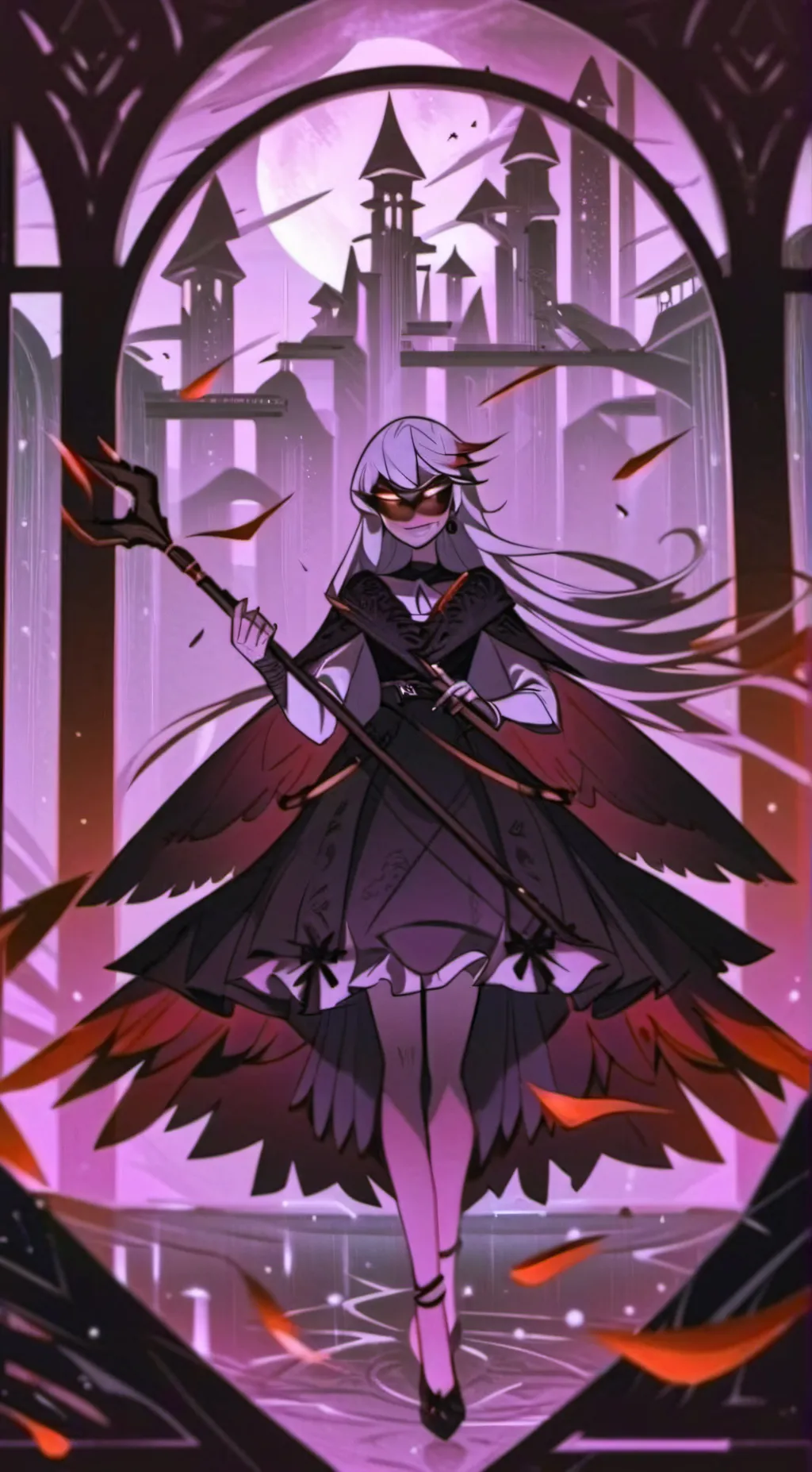 ai character: Carmilla carmine  background