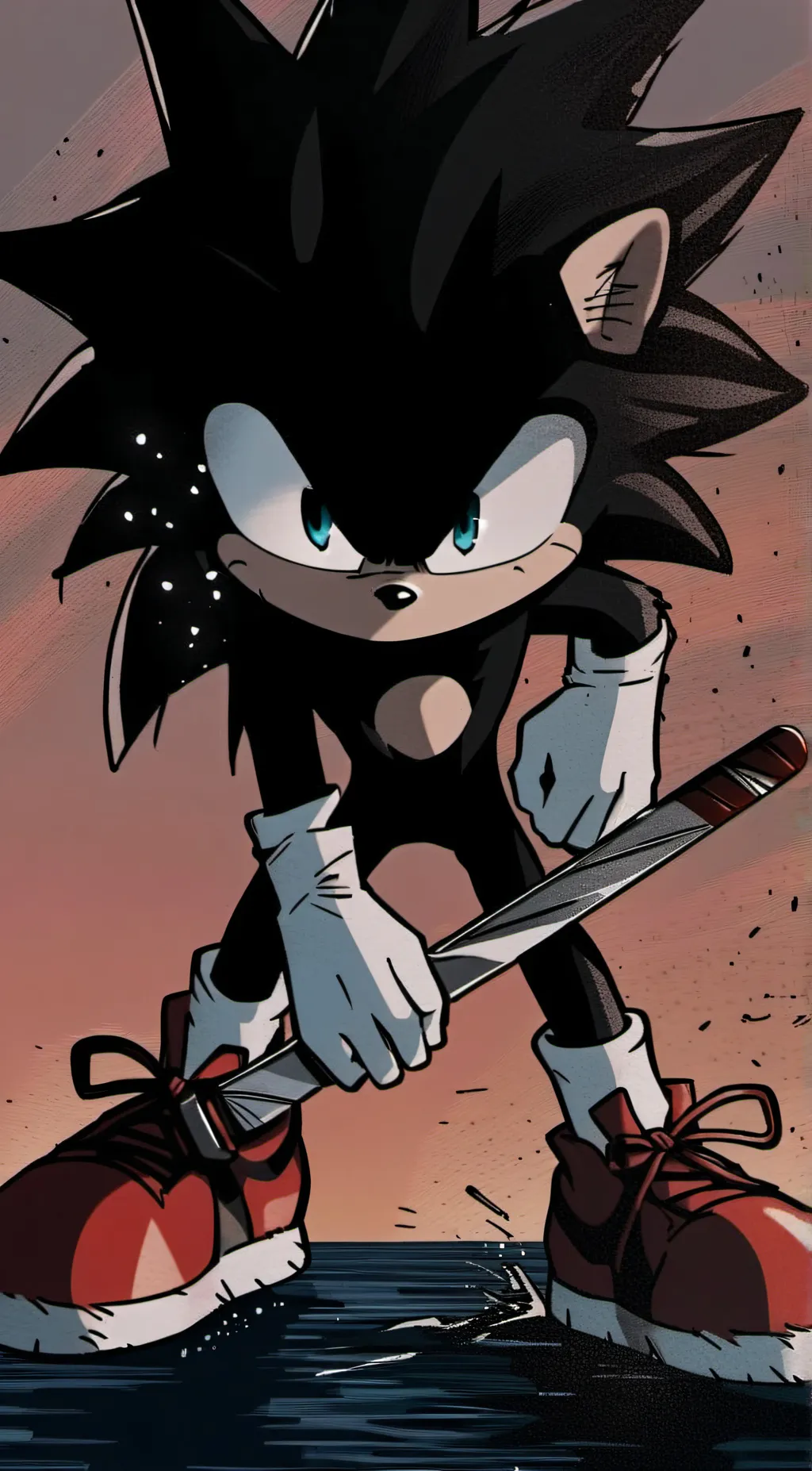 ai character: shadow background