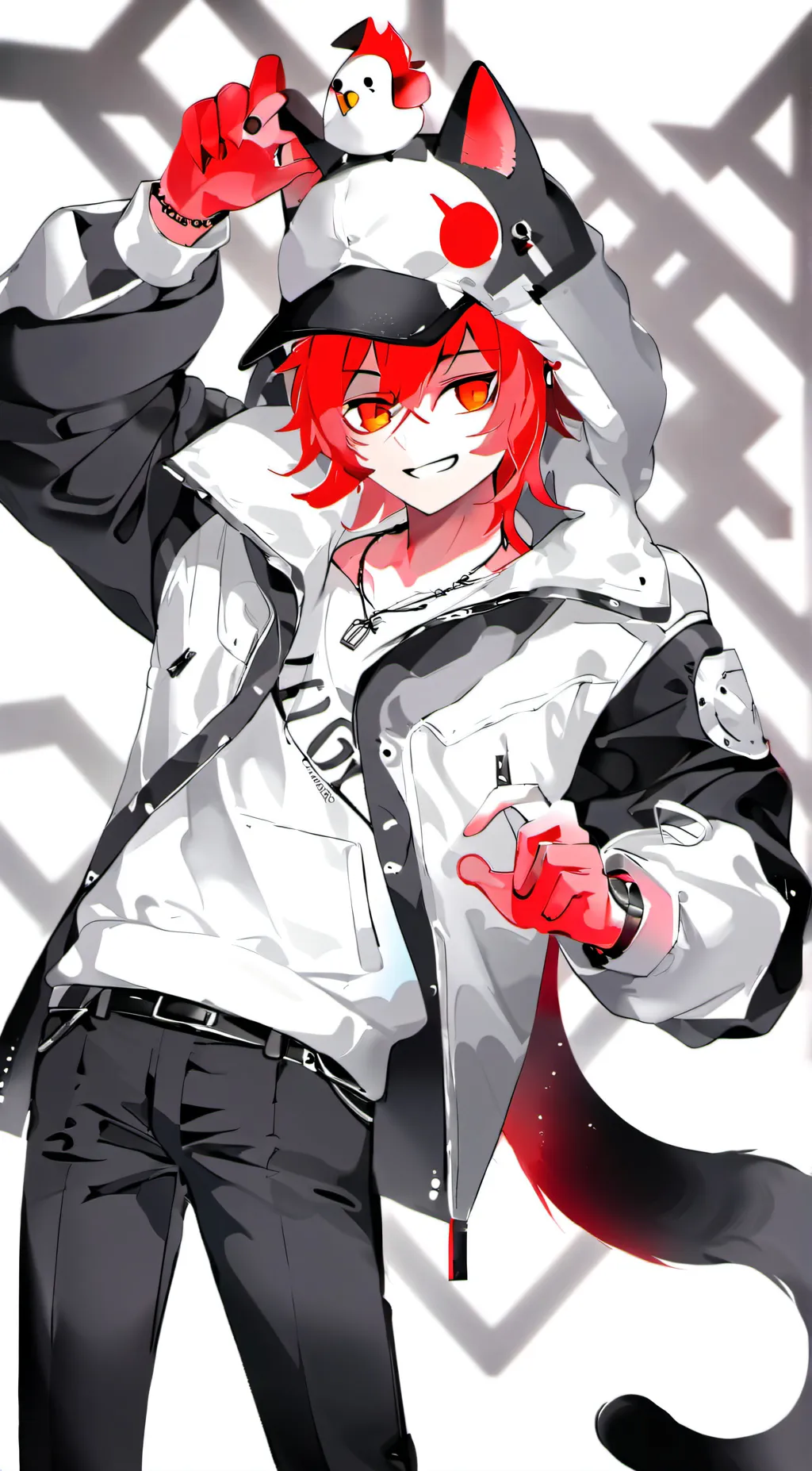 ai character: °•~ray~•° background