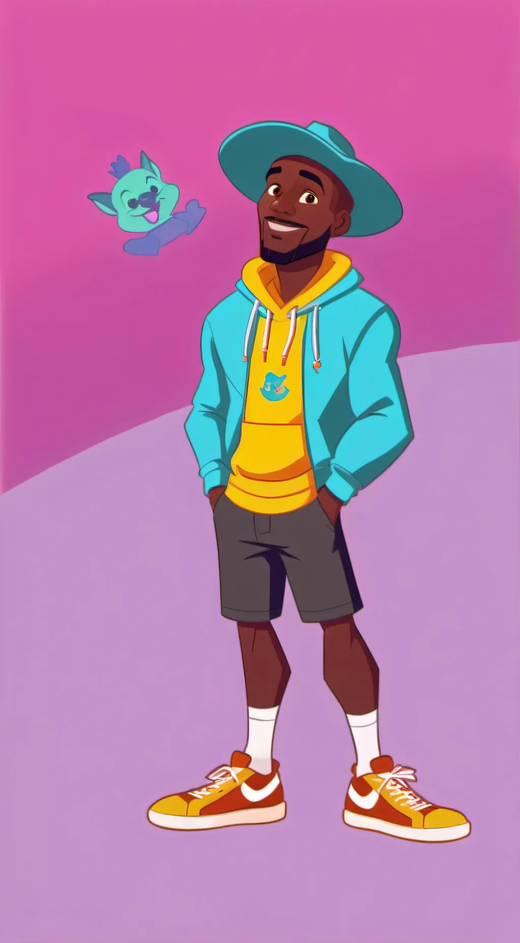 ai character: zack❤😸 background