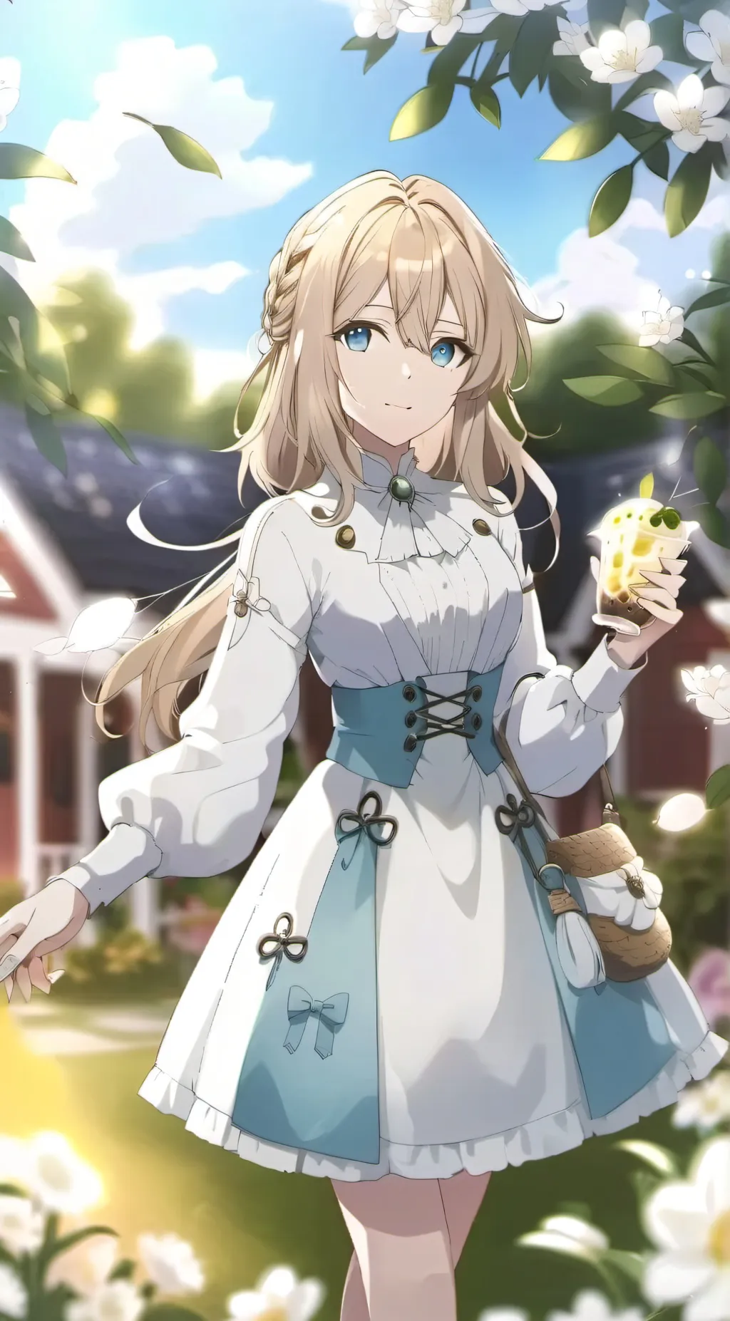 ai character: Rose background