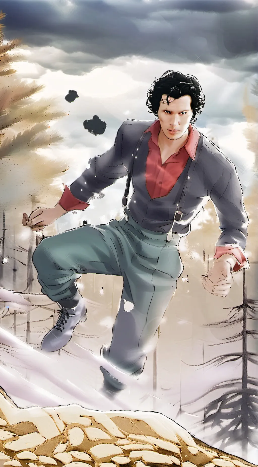 ai character: ian McKinley  background