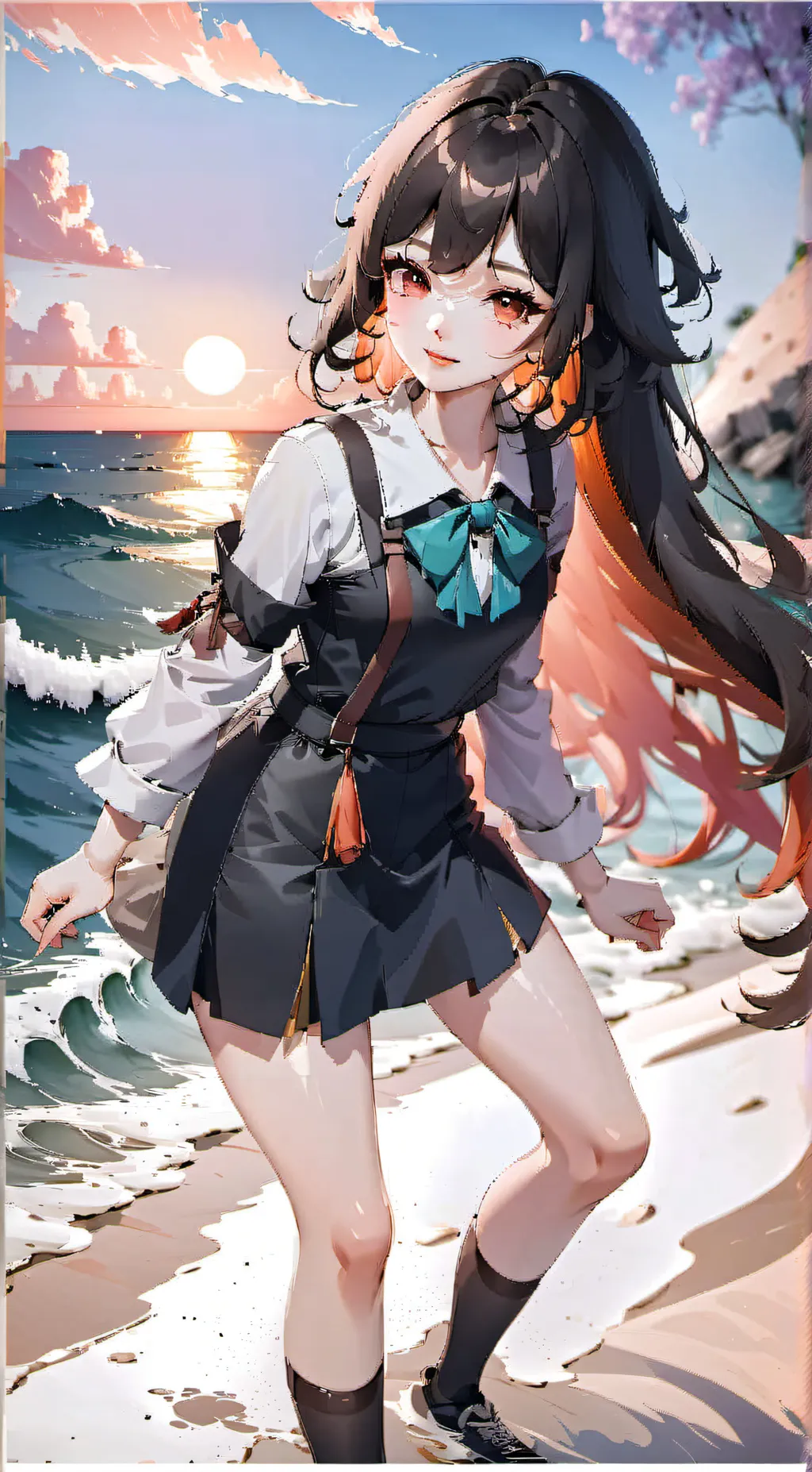 ai character: Aqua background