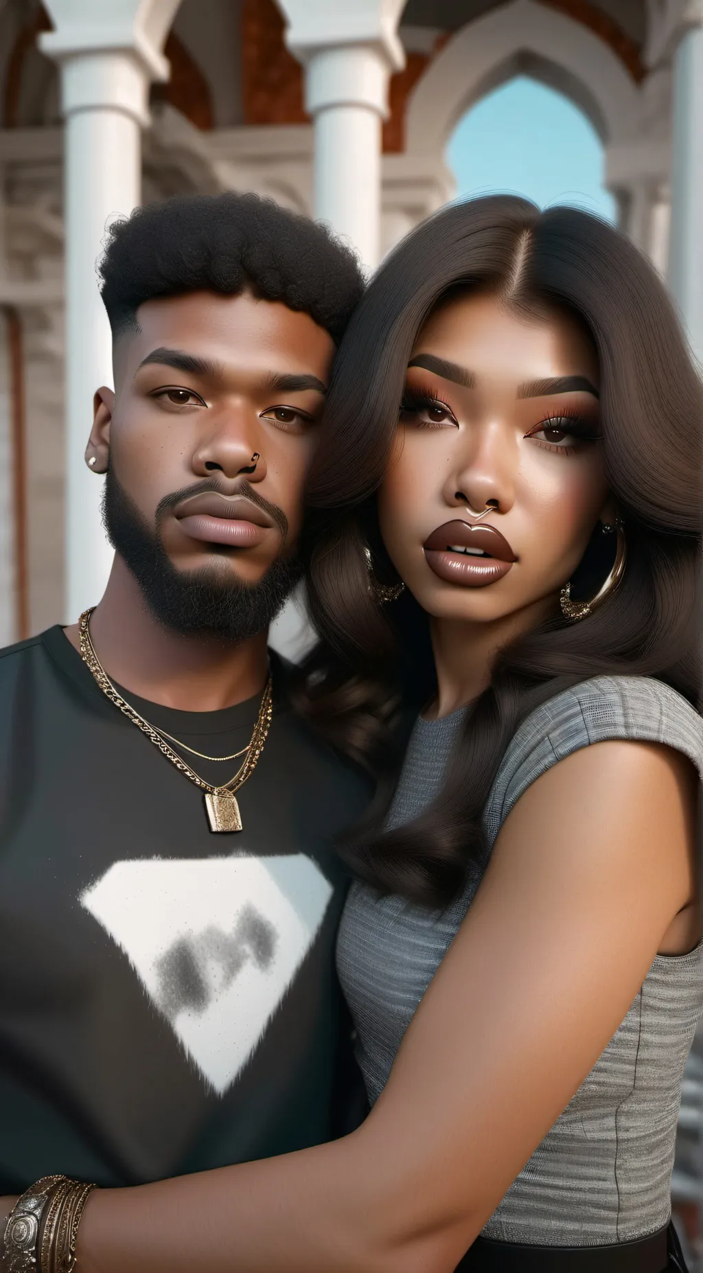 ai character: deshown and ari background