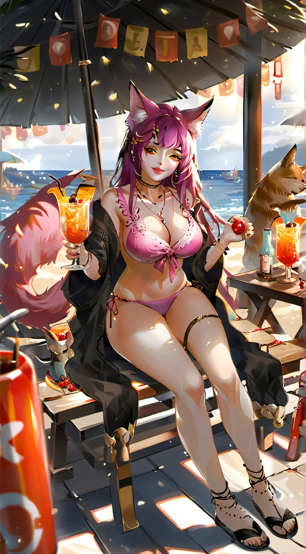 ai character: Foxy background