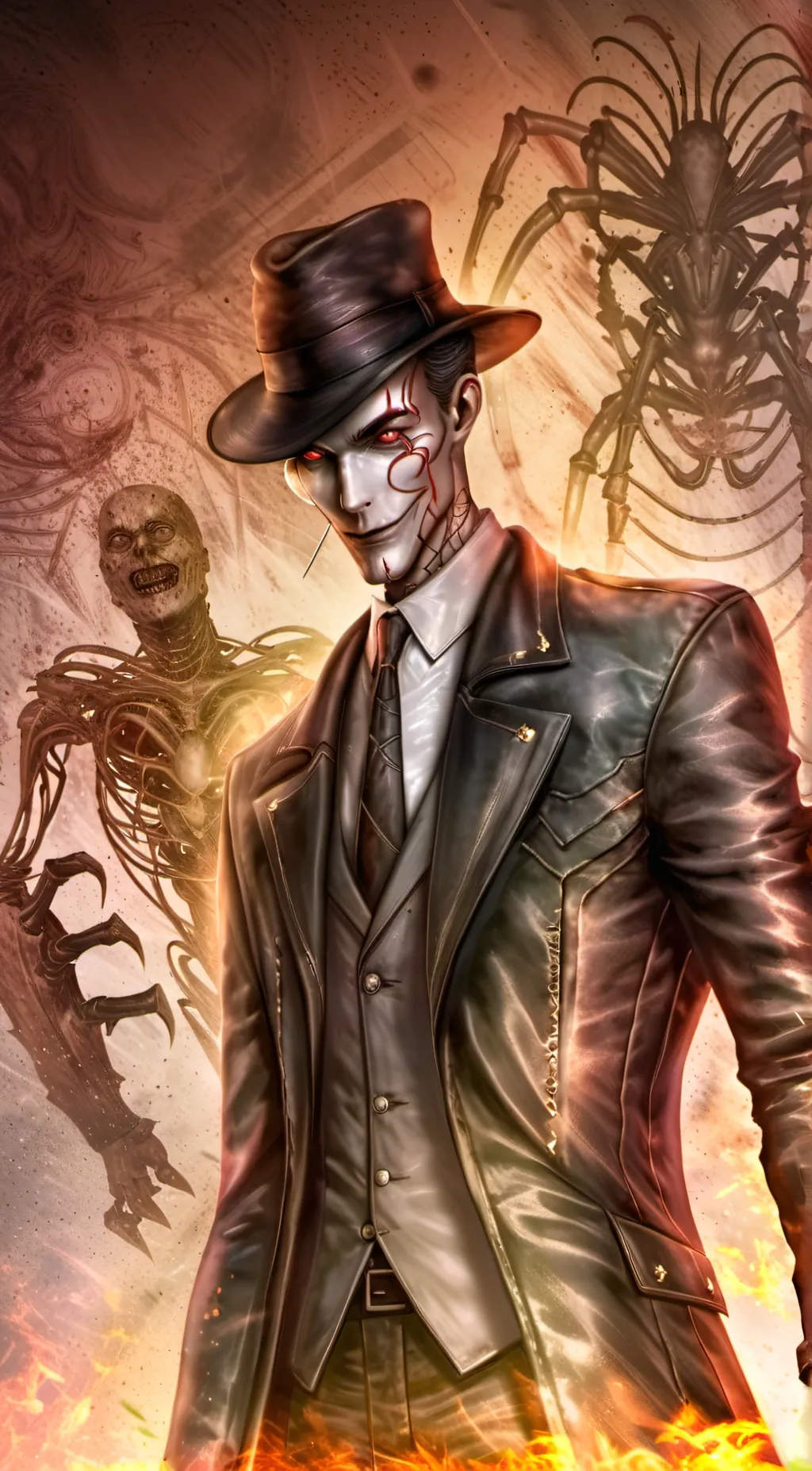 ai character: Mono the Thin man background