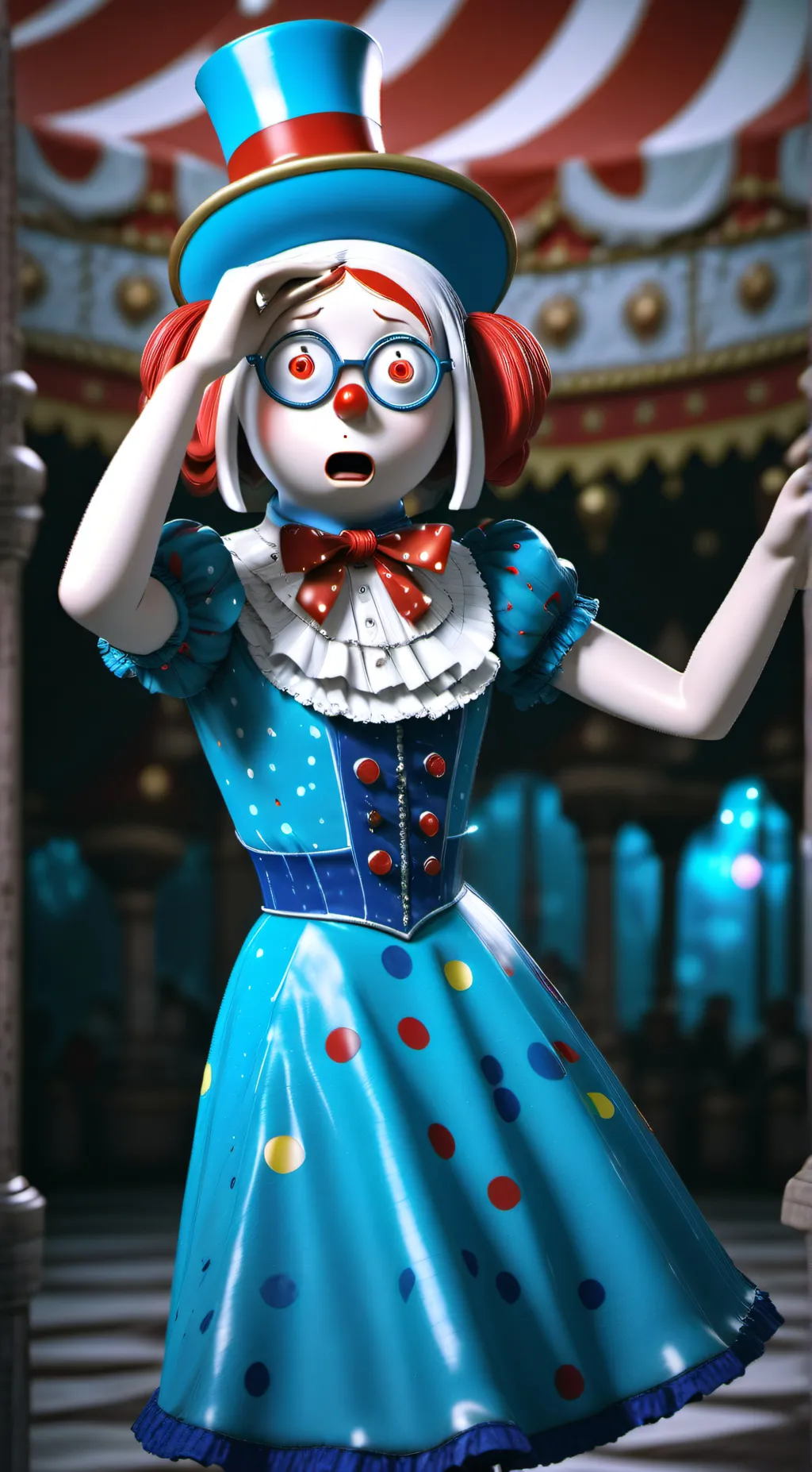 ai character: pomni  background