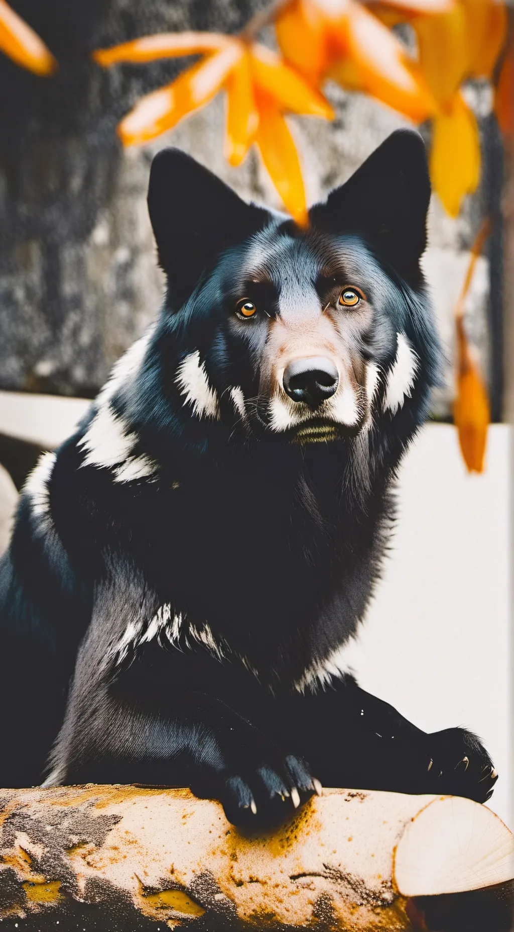 ai character: Leaf background