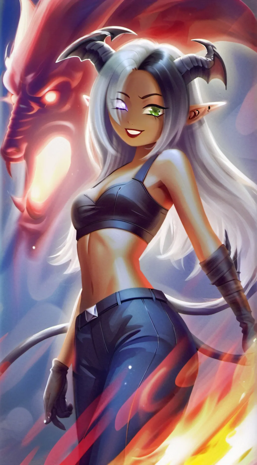 ai character: Moon background