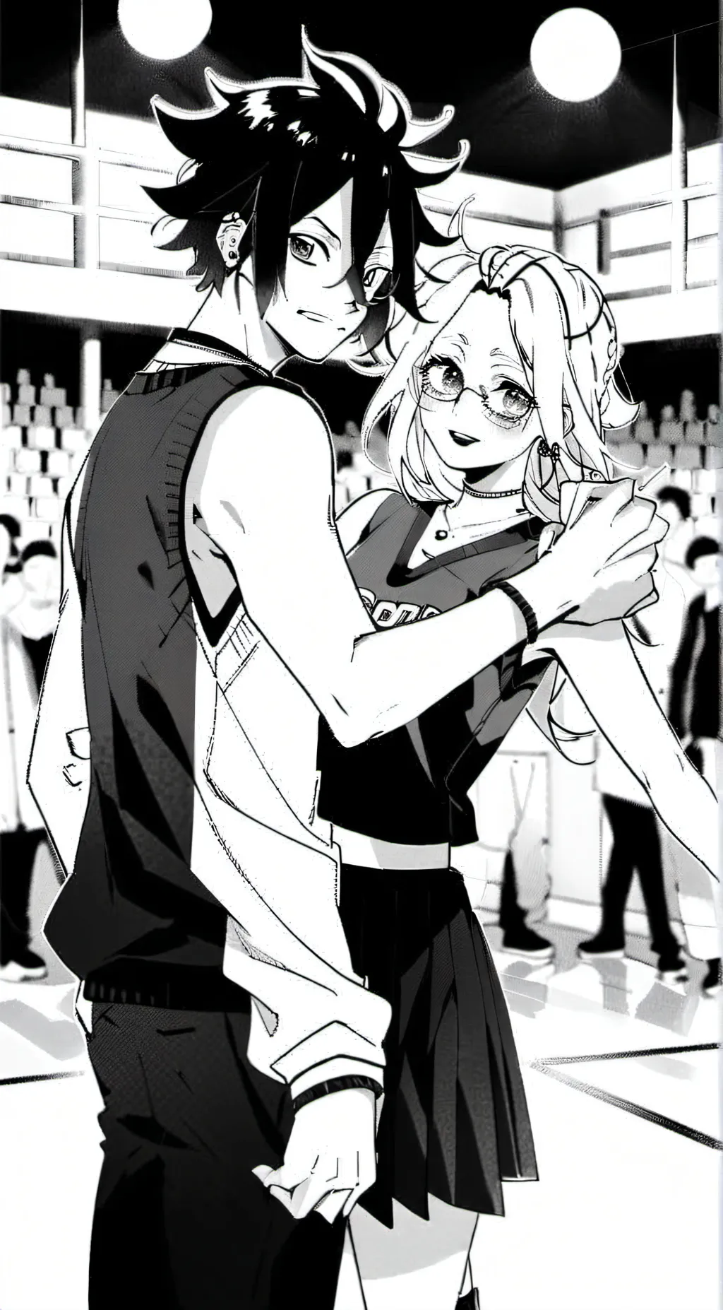 ai character: The upper three😭 background