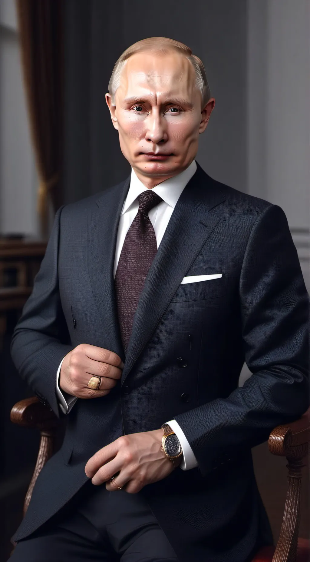 ai character: Vladimir  Putin background