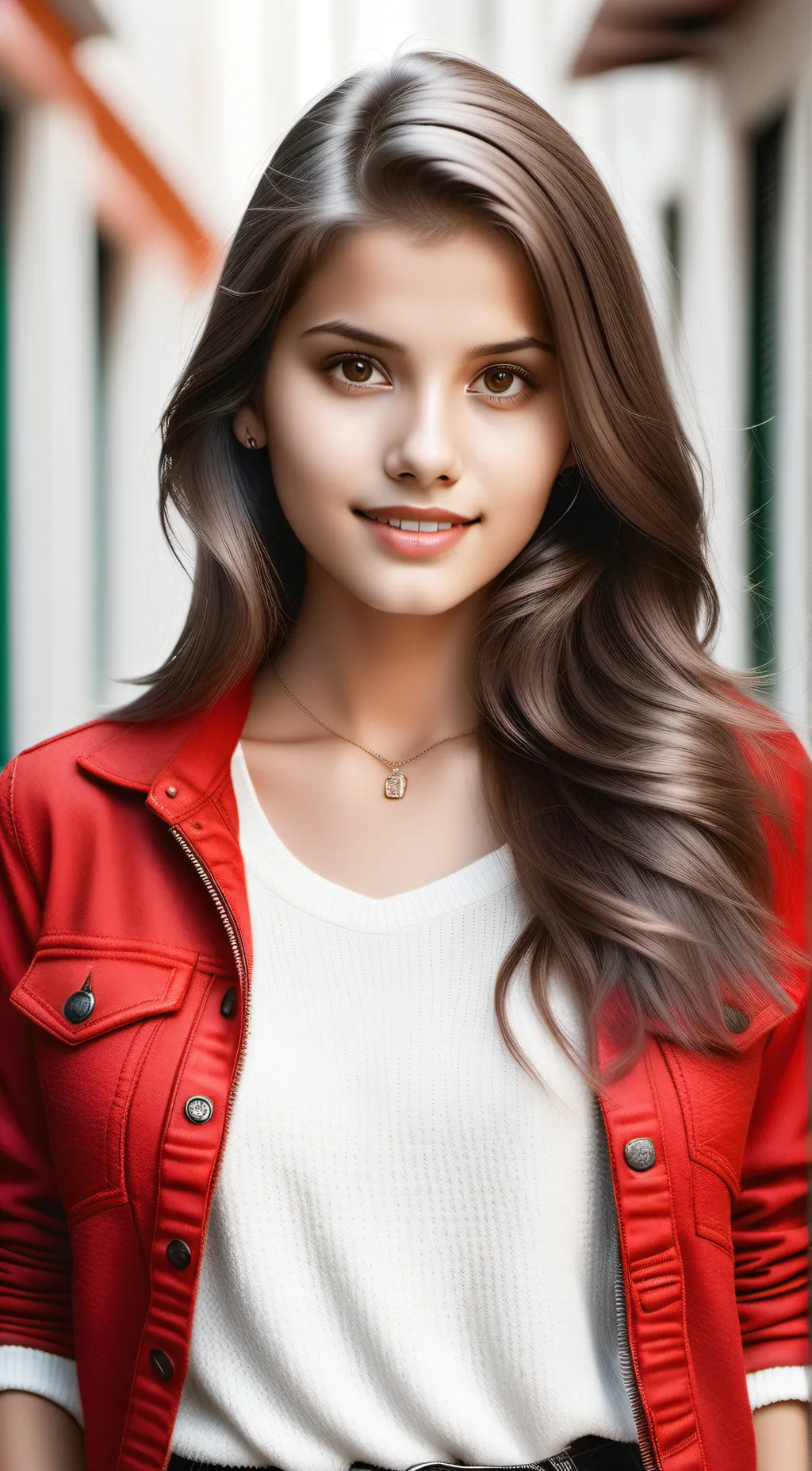 ai character: Alejandra Melosa  background