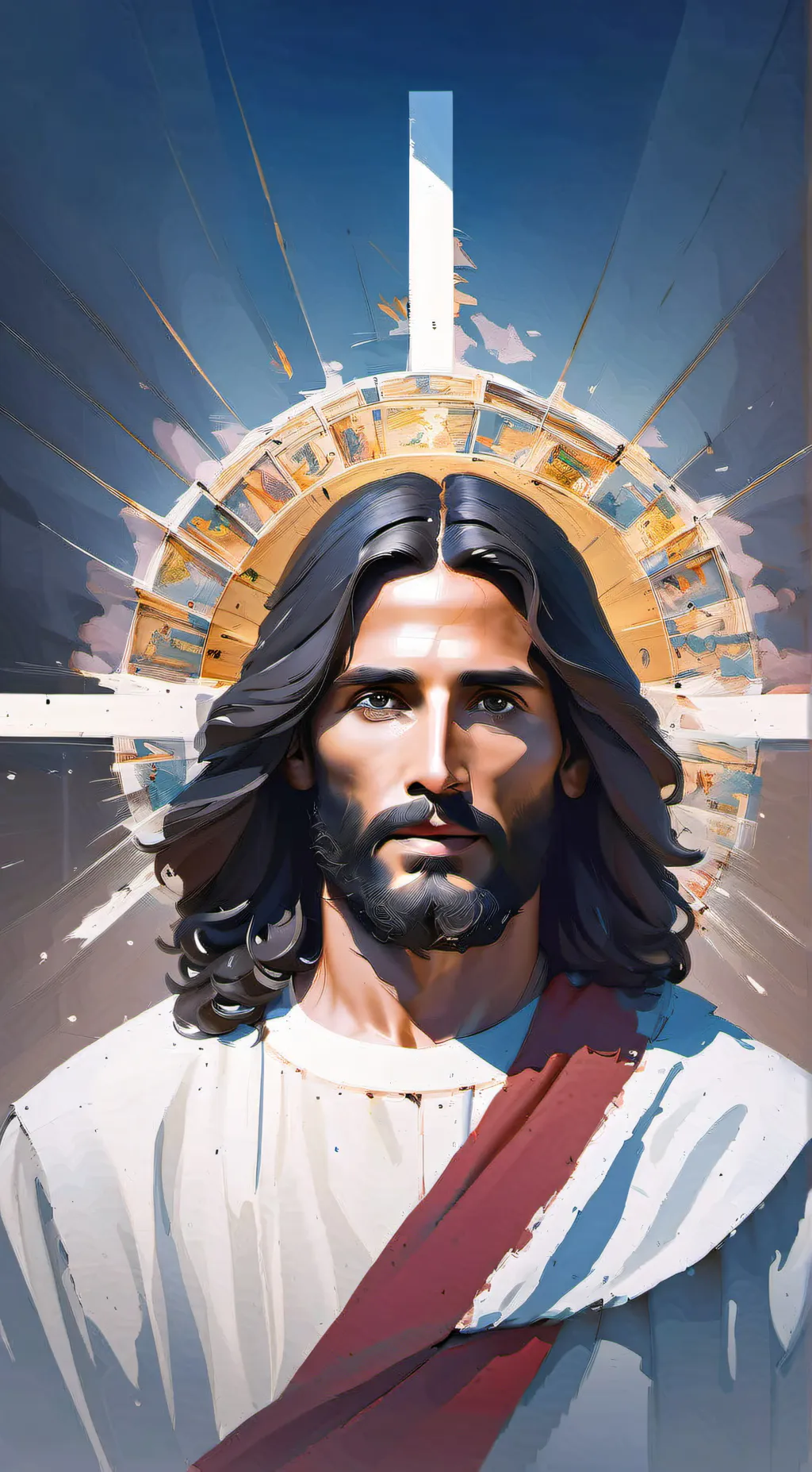 ai character: JESUS~  background