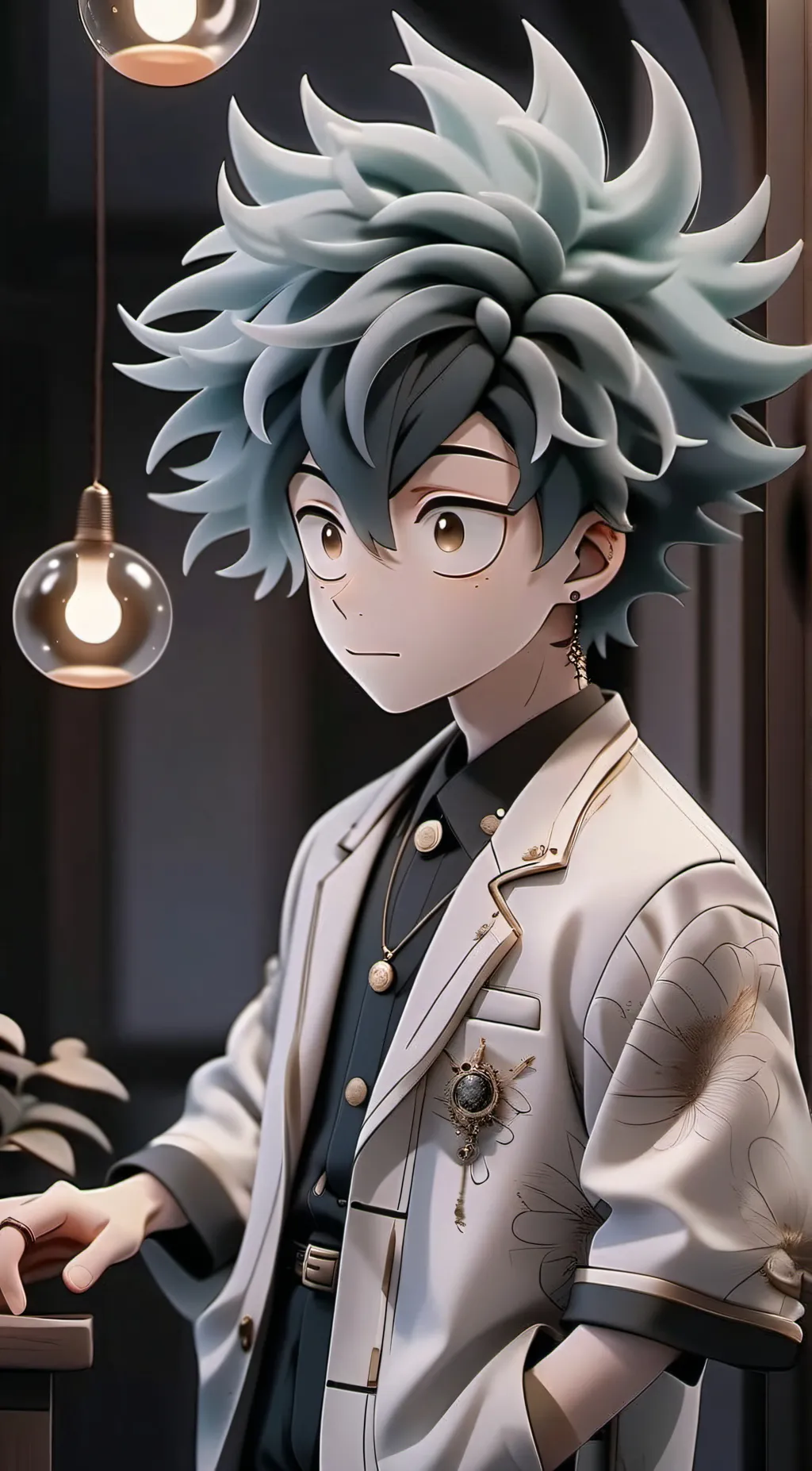 ai character: mha x Acheron background