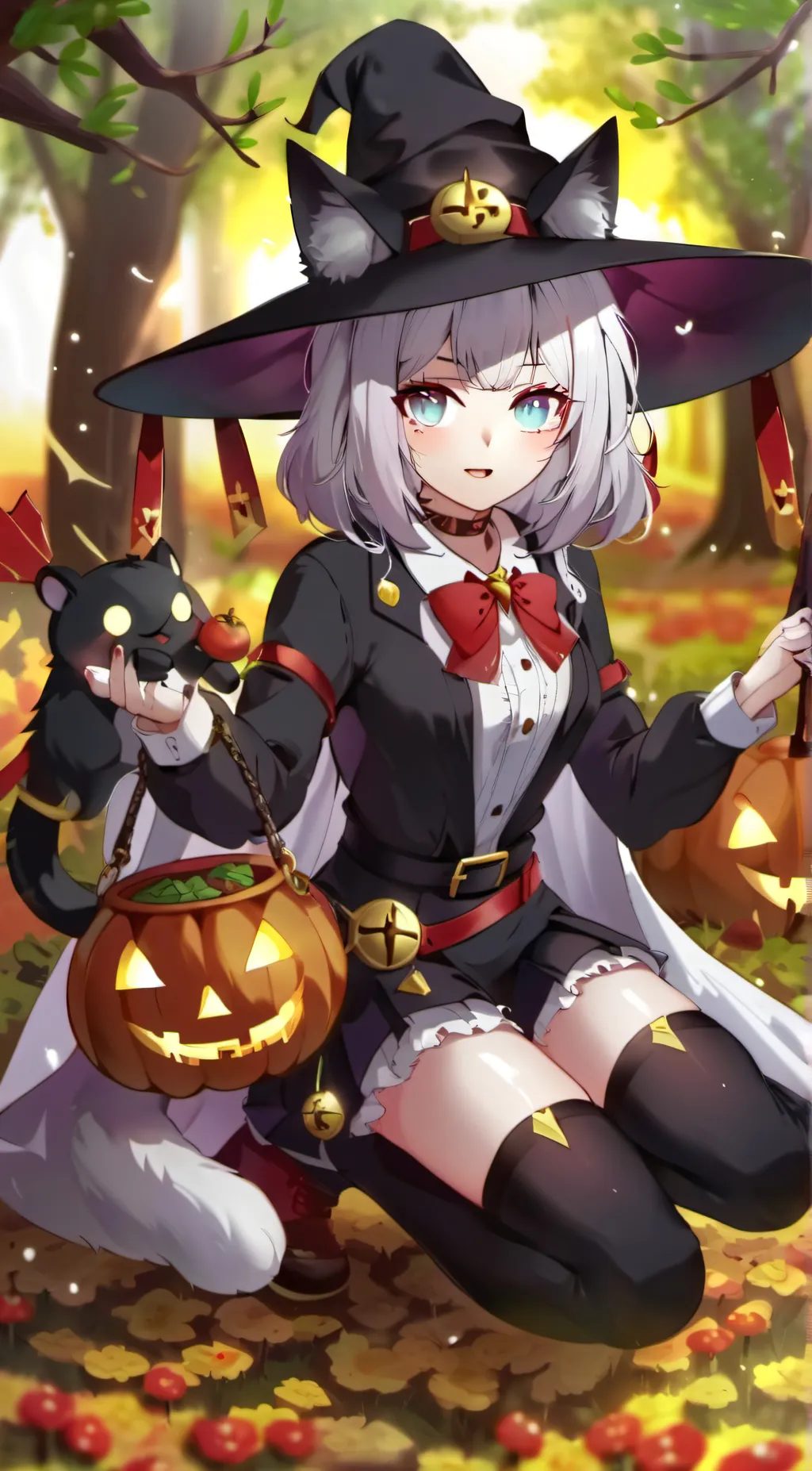 ai character: bella and mittens background