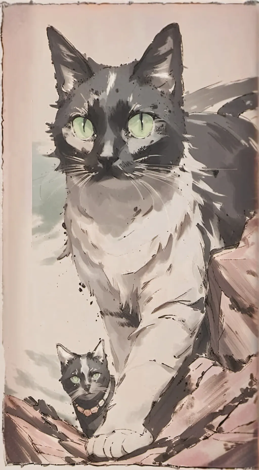 ai character: cat background