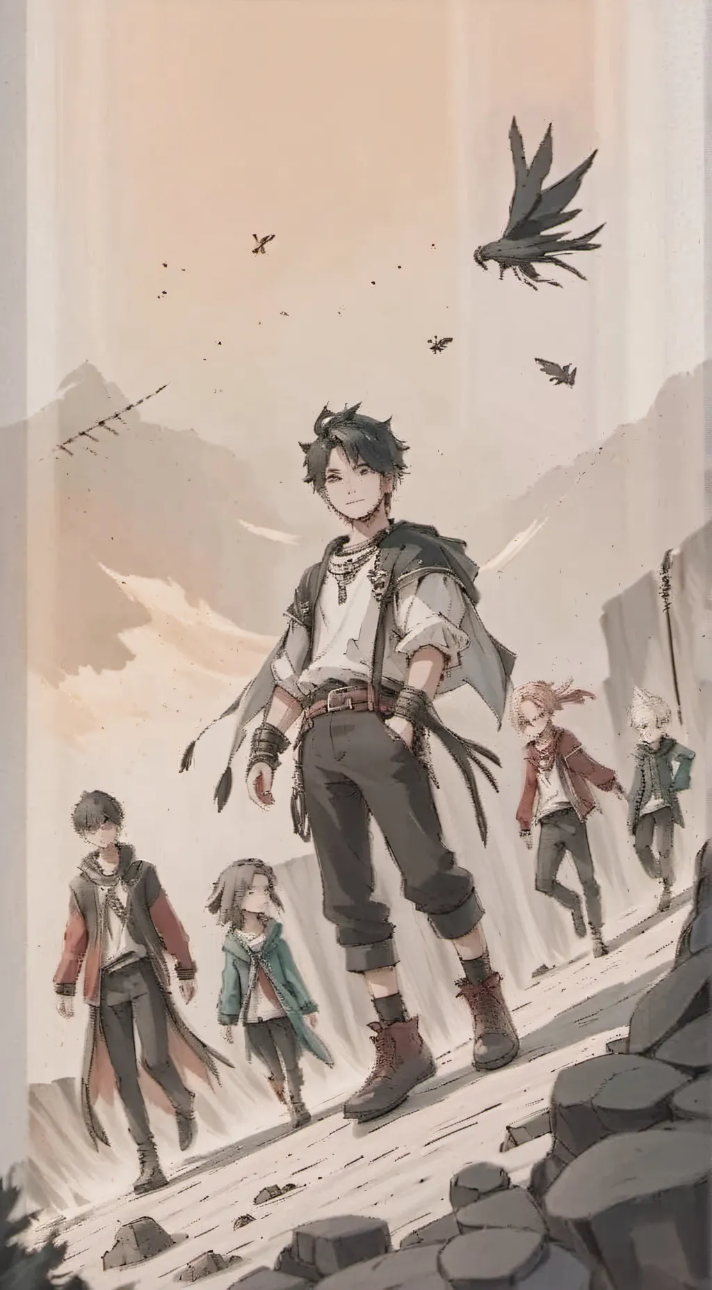 ai character: Dream SMP background