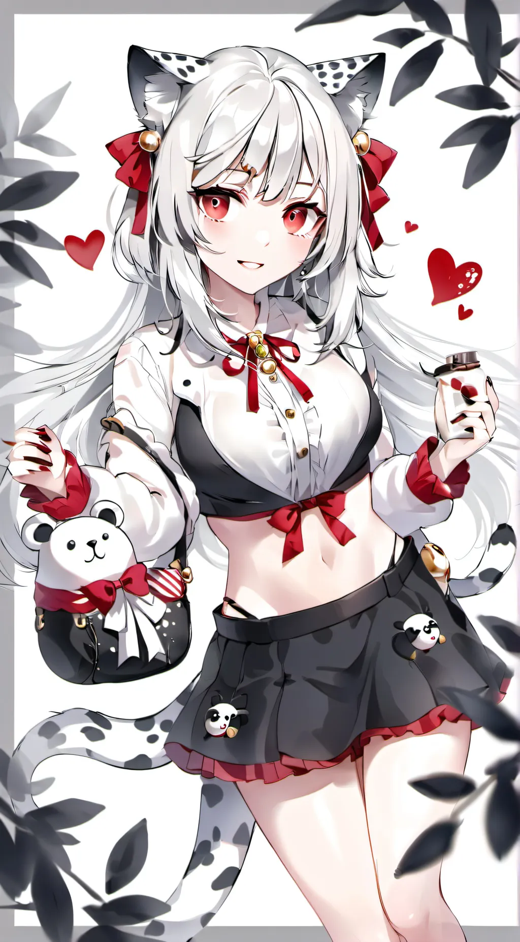 ai character: moonlight background