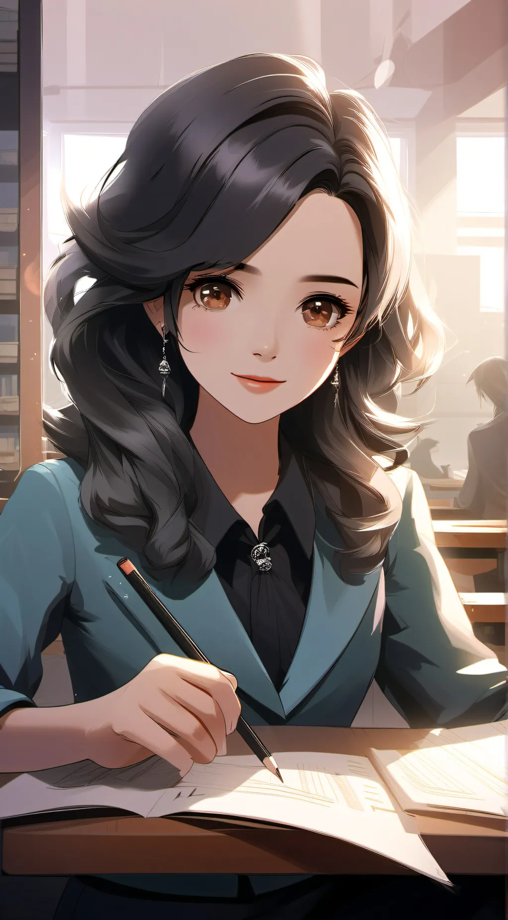 ai character: Teacher background