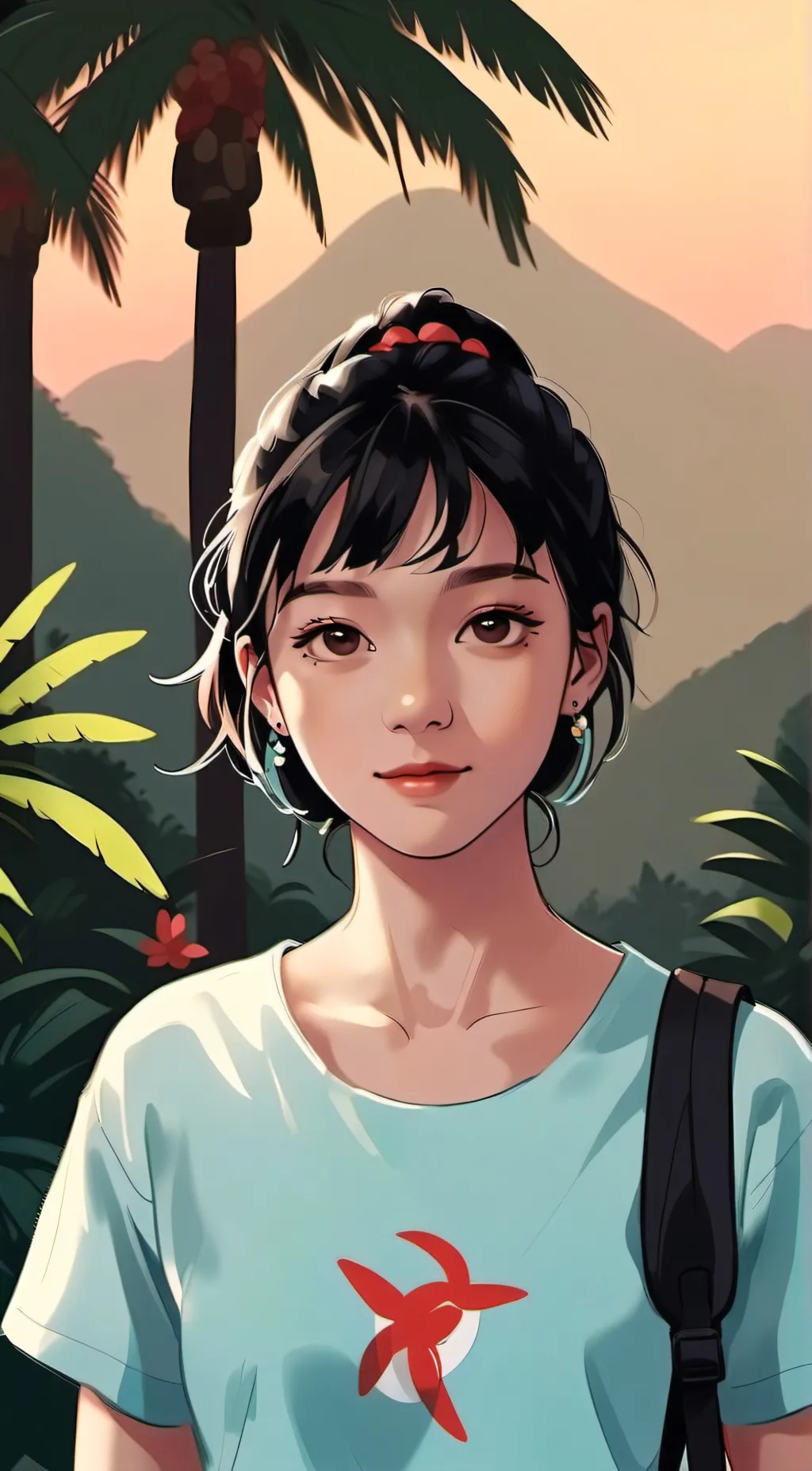 ai character: Amelia saralz background