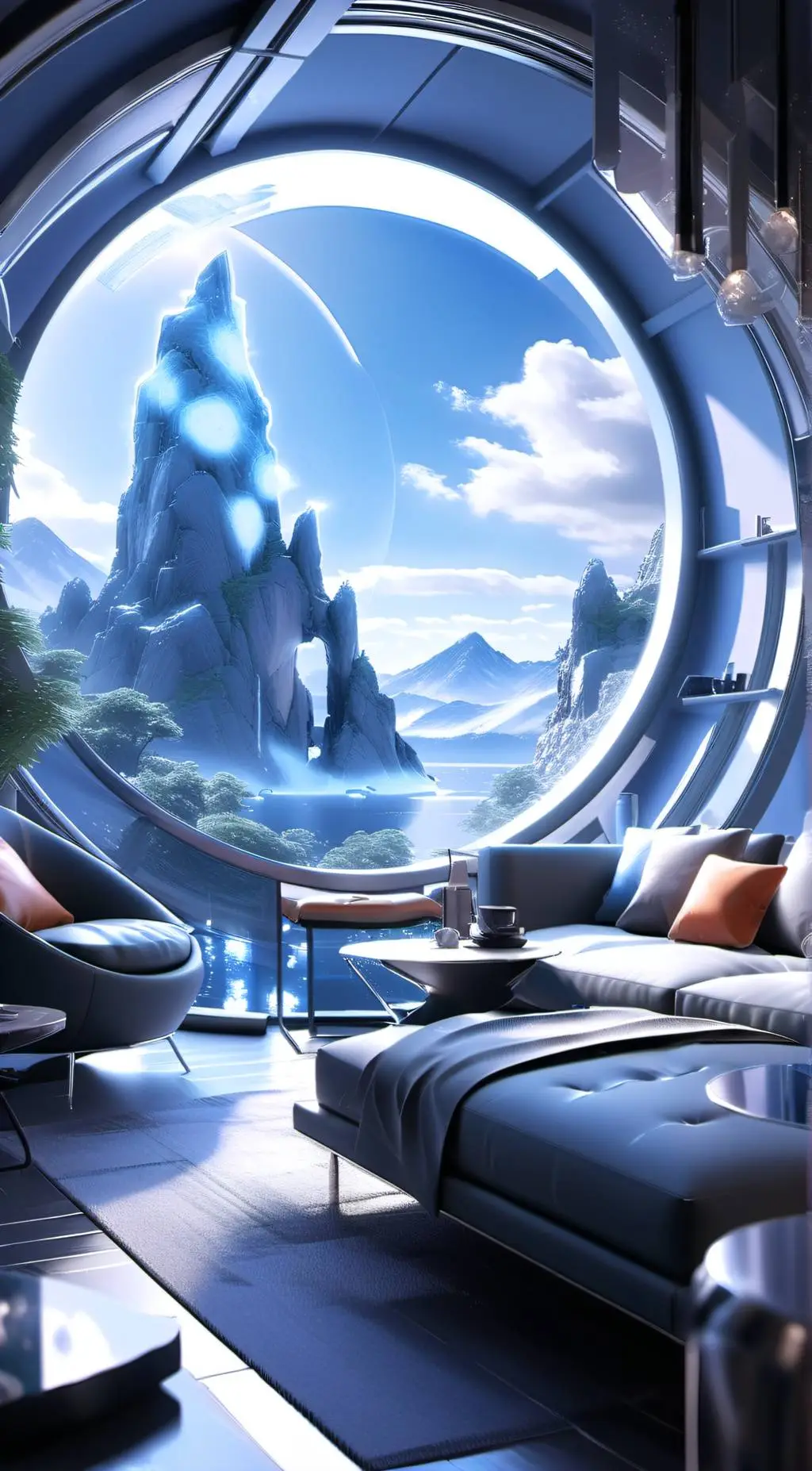 ai character: Stuck in globe background