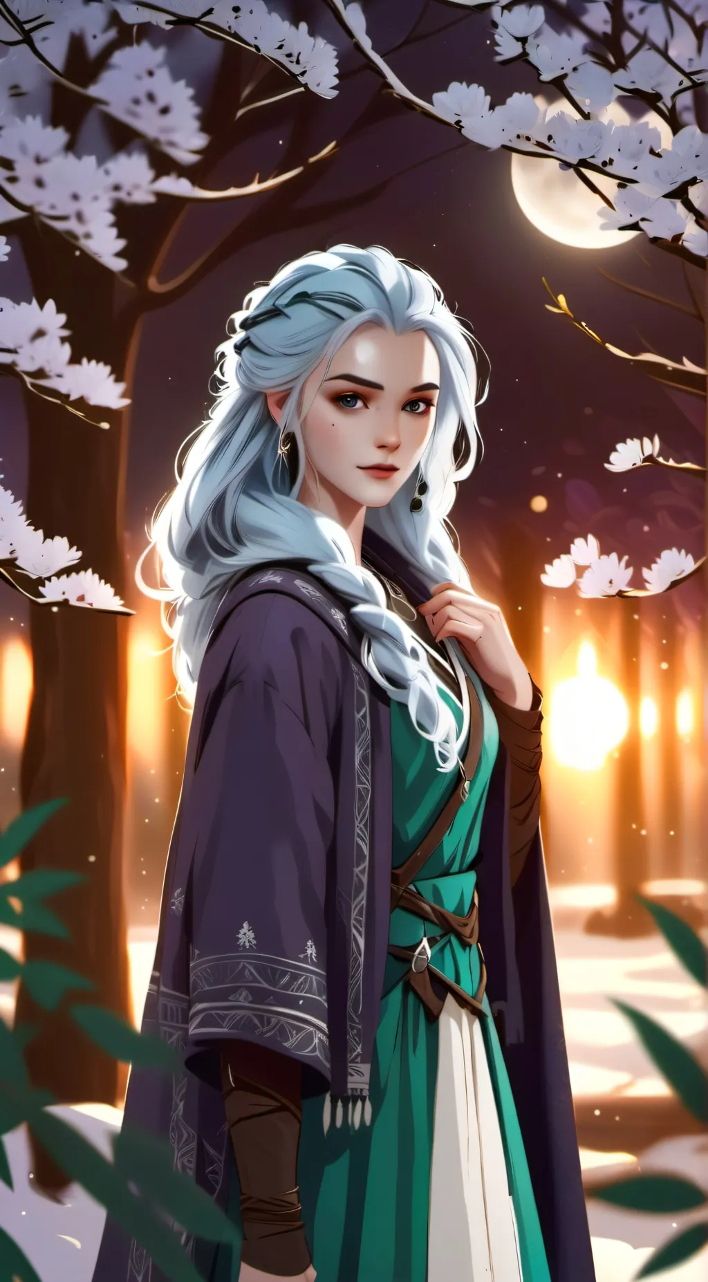 ai character: Lyra Moonshadow background