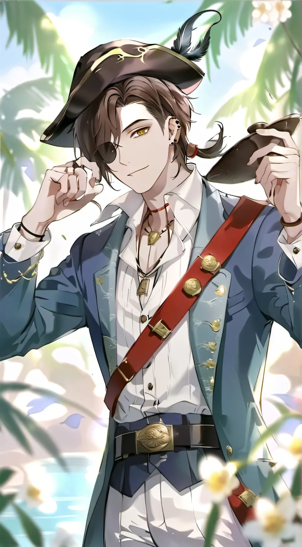 ai character: pirate  background