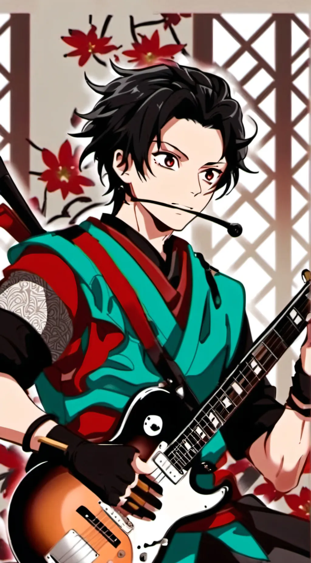 ai character: demon slayer  background