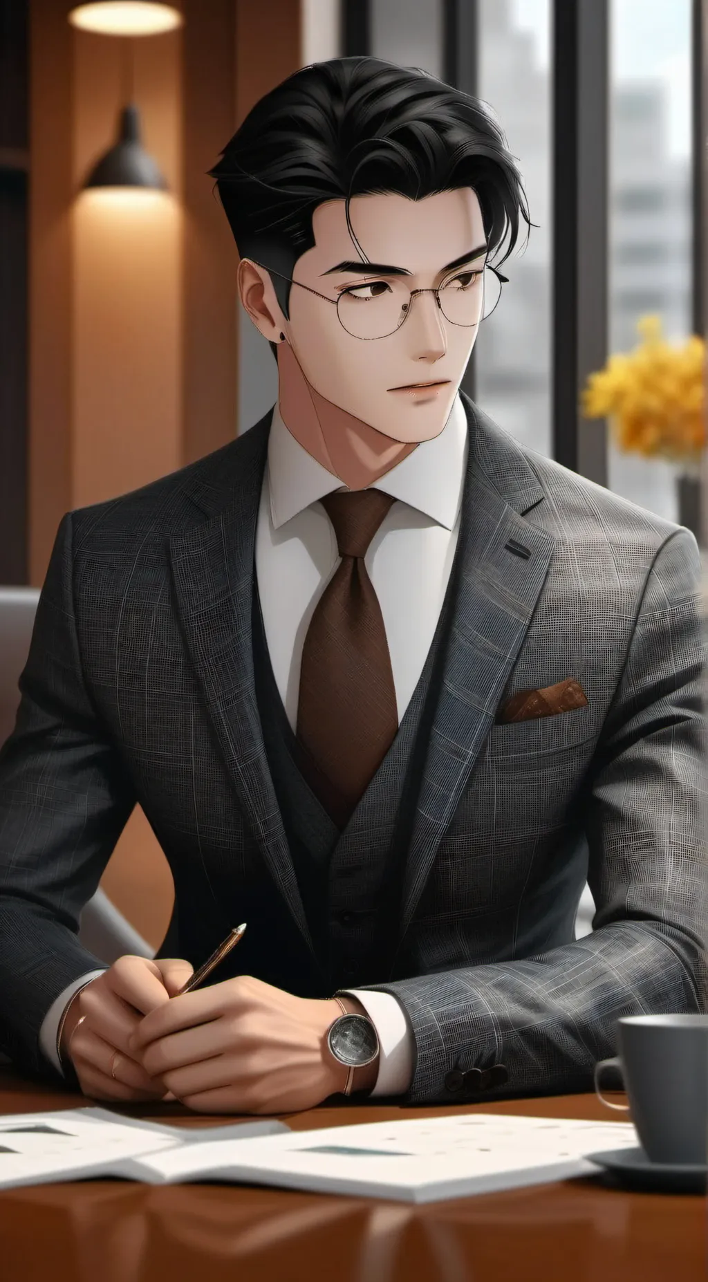 ai character: Robert miller background